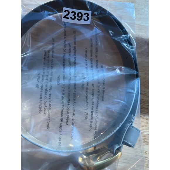 Liz Claiborne Black Leather Gold Buckle Belt Size Small JL - Picture 11 of 11